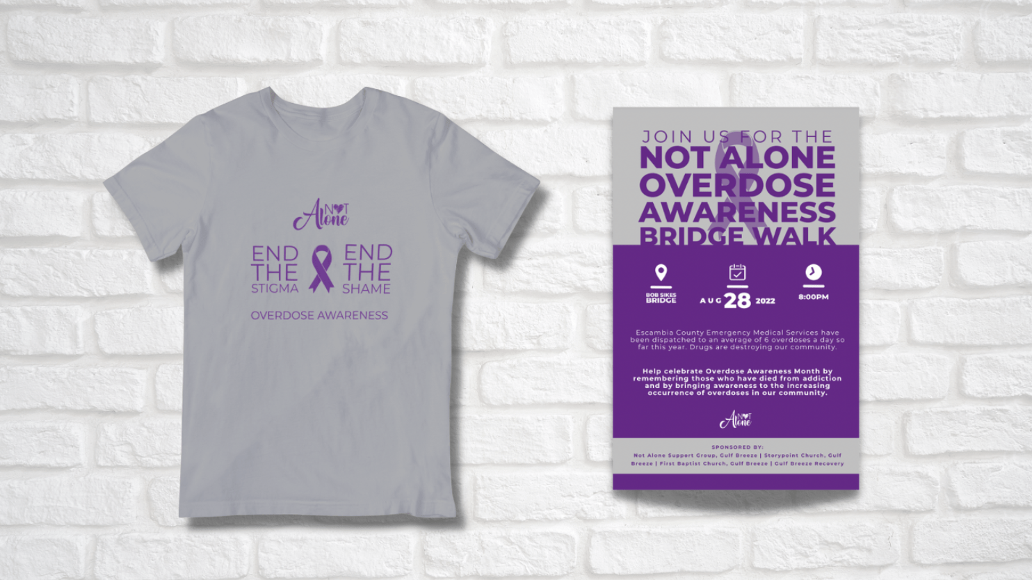 T-Shirt & Flyer Design for Overdose Awareness Walk
